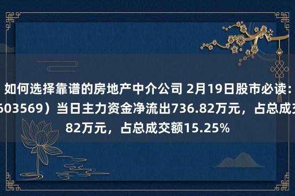 如何选择靠谱的房地产中介公司 2月19日股市必读：始终物流（603569）当日主力资金净流出736.82万元，占总成交额15.25%