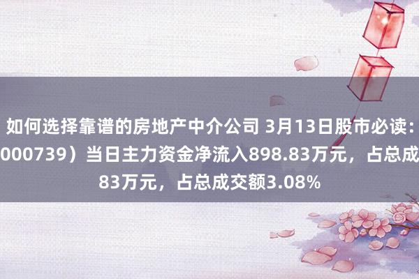 如何选择靠谱的房地产中介公司 3月13日股市必读：普洛药业（000739）当日主力资金净流入898.83万元，占总成交额3.08%